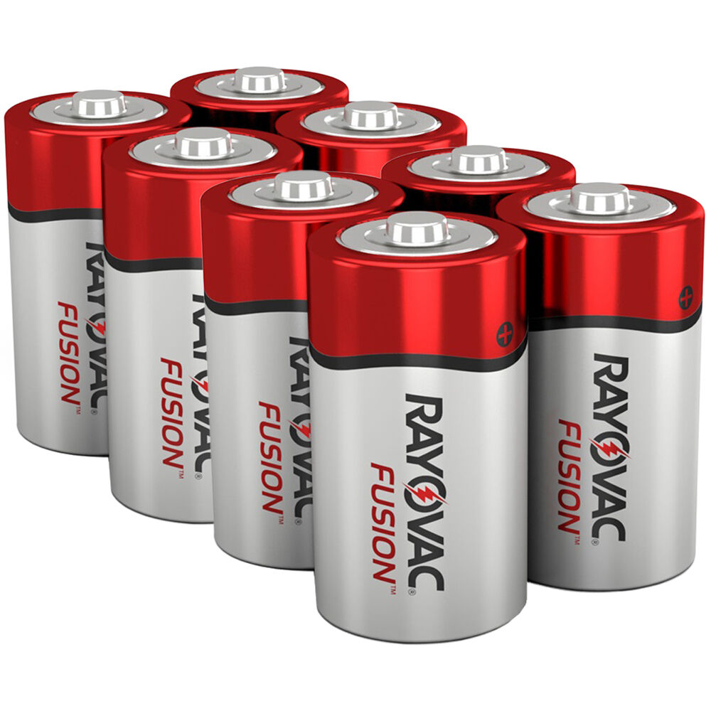 RAYOVAC Fusion Alkaline C Batteries (8-Pack)
