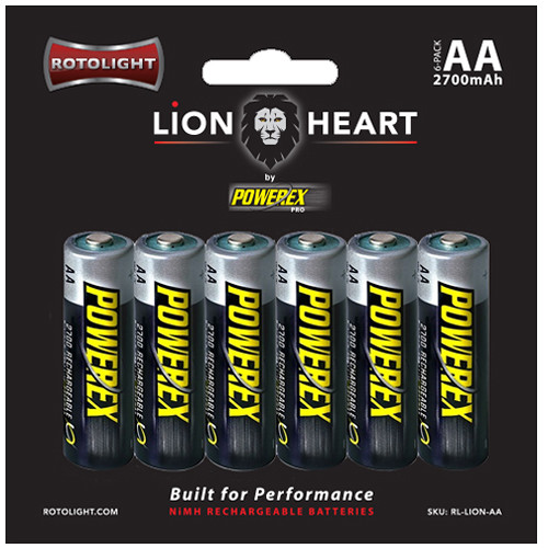 Rotolight Rechargeable NiMH AA Batteries (6-Pack, 2700mAh)