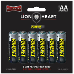 Rotolight Rechargeable NiMH AA Batteries (6-Pack, 2700mAh)