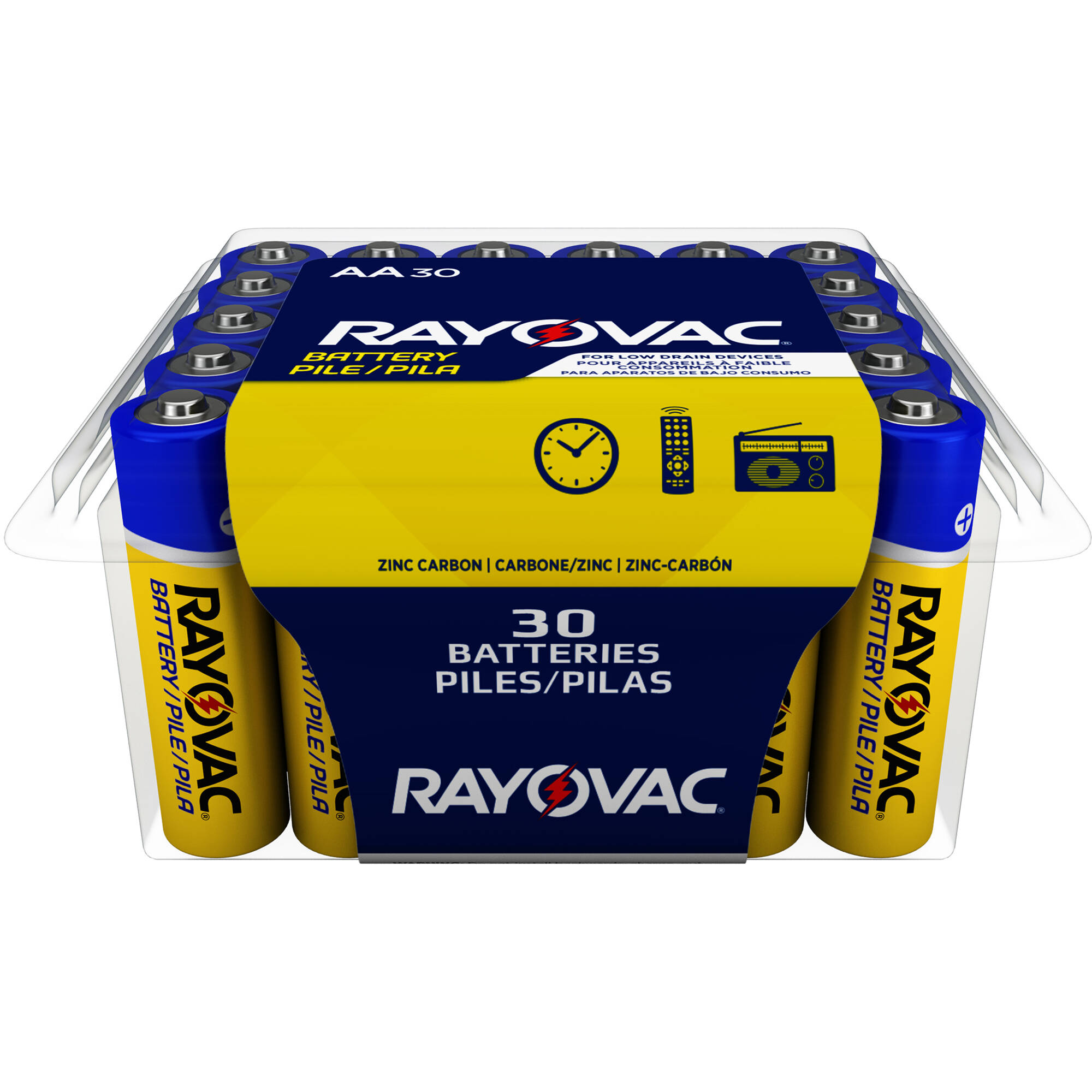 RAYOVAC Zinc Carbon AA Battery (30-Pack Pro)