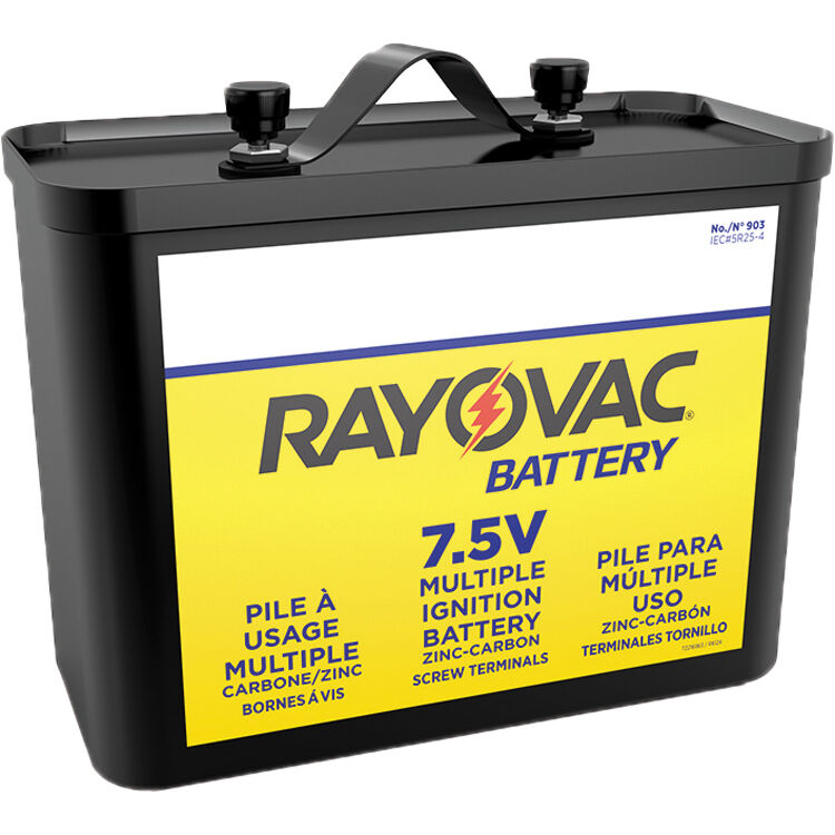 RAYOVAC Heavy-Duty Emergency 7.5V Screw Terminals