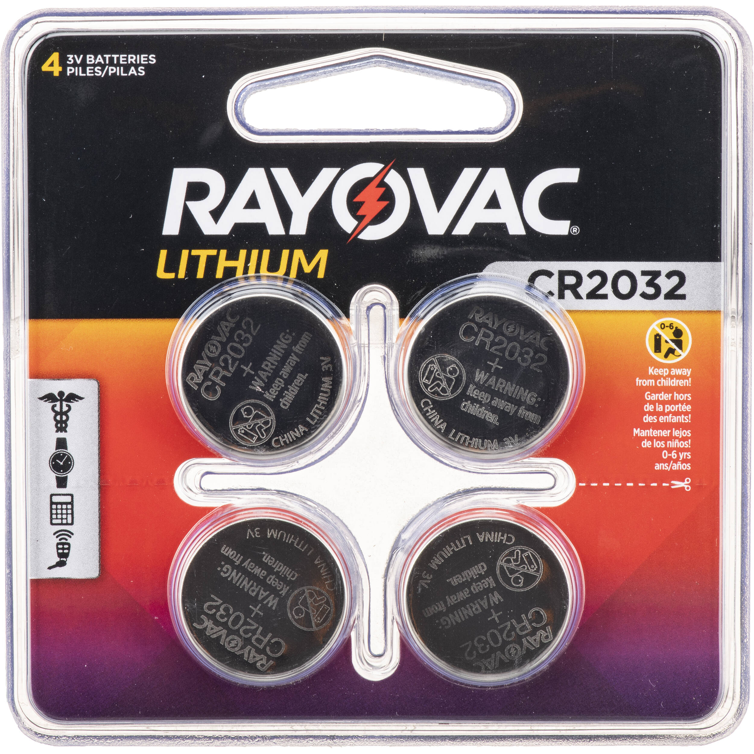 RAYOVAC CR2032 Lithium Battery (4-Pack)