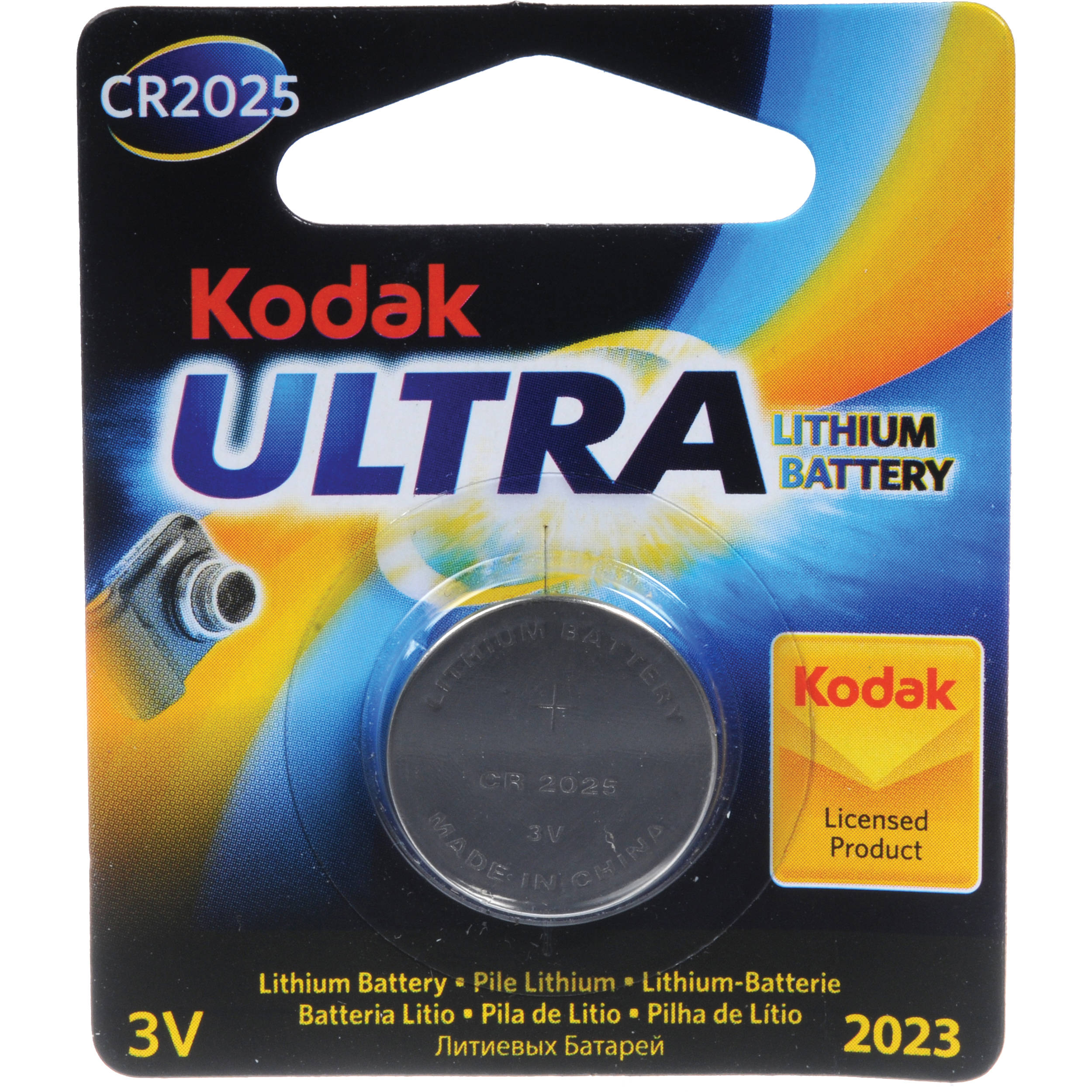 Kodak CR2025 3V Lithium/Manganese Dioxide Battery