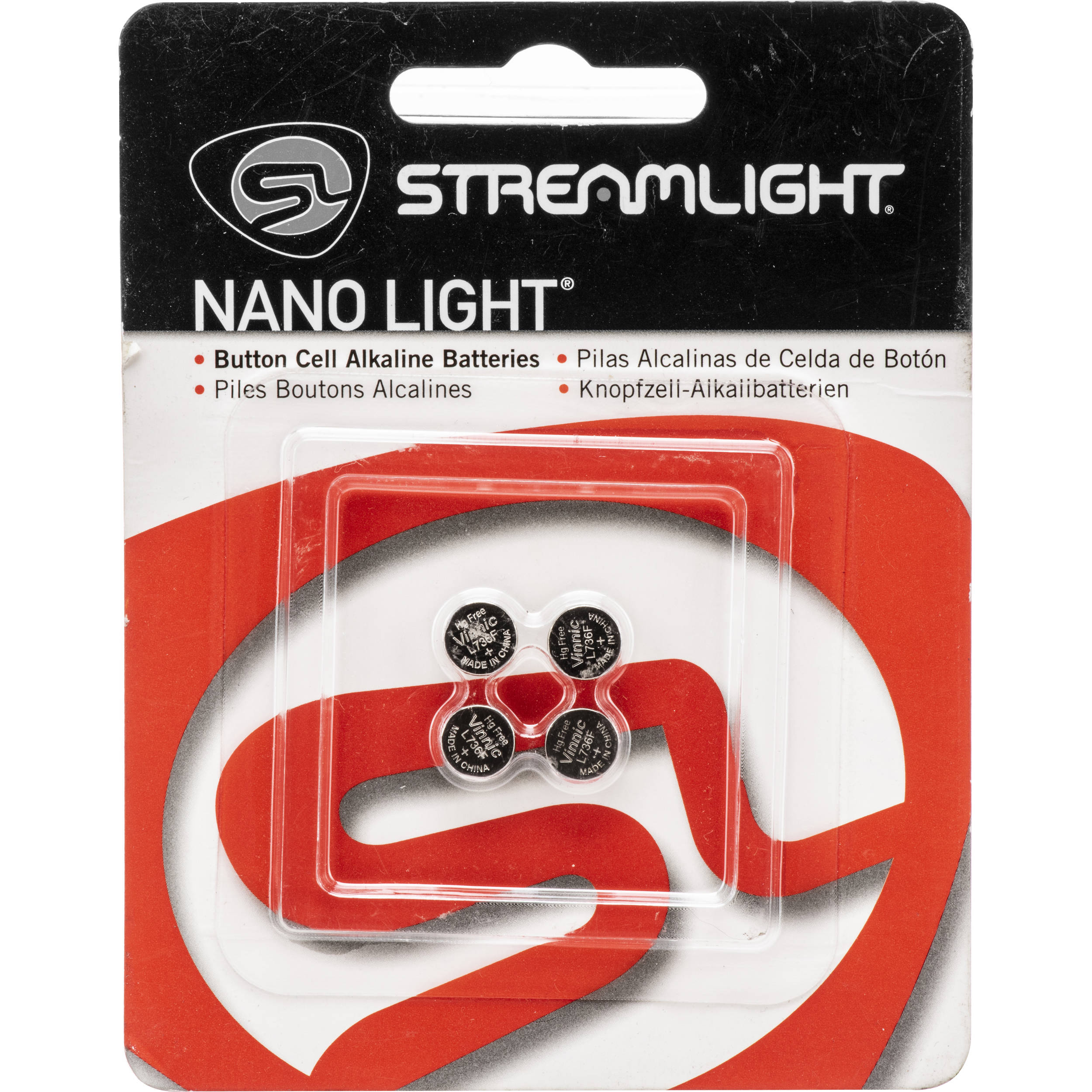 Streamlight LR41 Nano Coin Light Batteries (4-Pack)