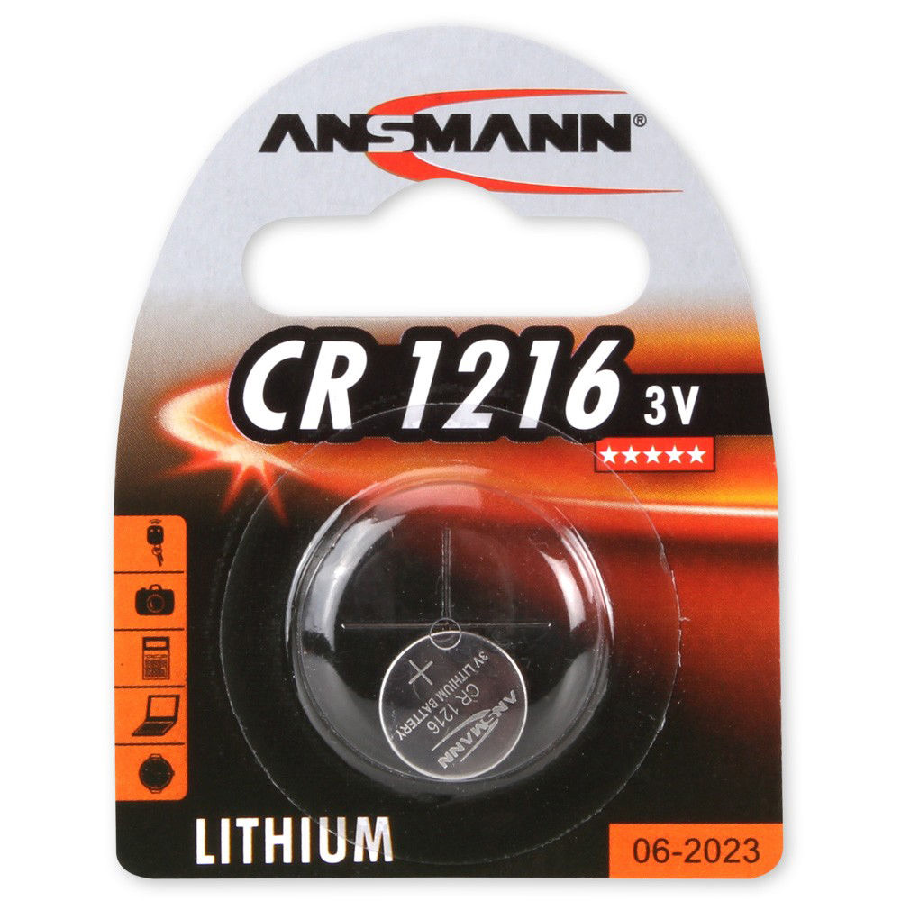 Ansmann CR1216 3V Lithium Battery (24mAh)