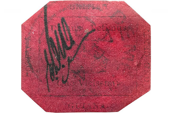 British Guiana 1c Magenta, 1856