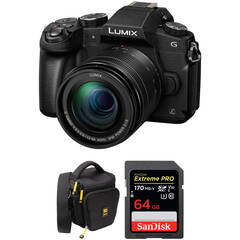Panasonic Lumix G85 Mirrorless Camera with 12-60mm Lens and Accessories Kit