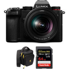 Panasonic Lumix S5 Mirrorless Camera with 20-60mm Lens and Accessories Kit