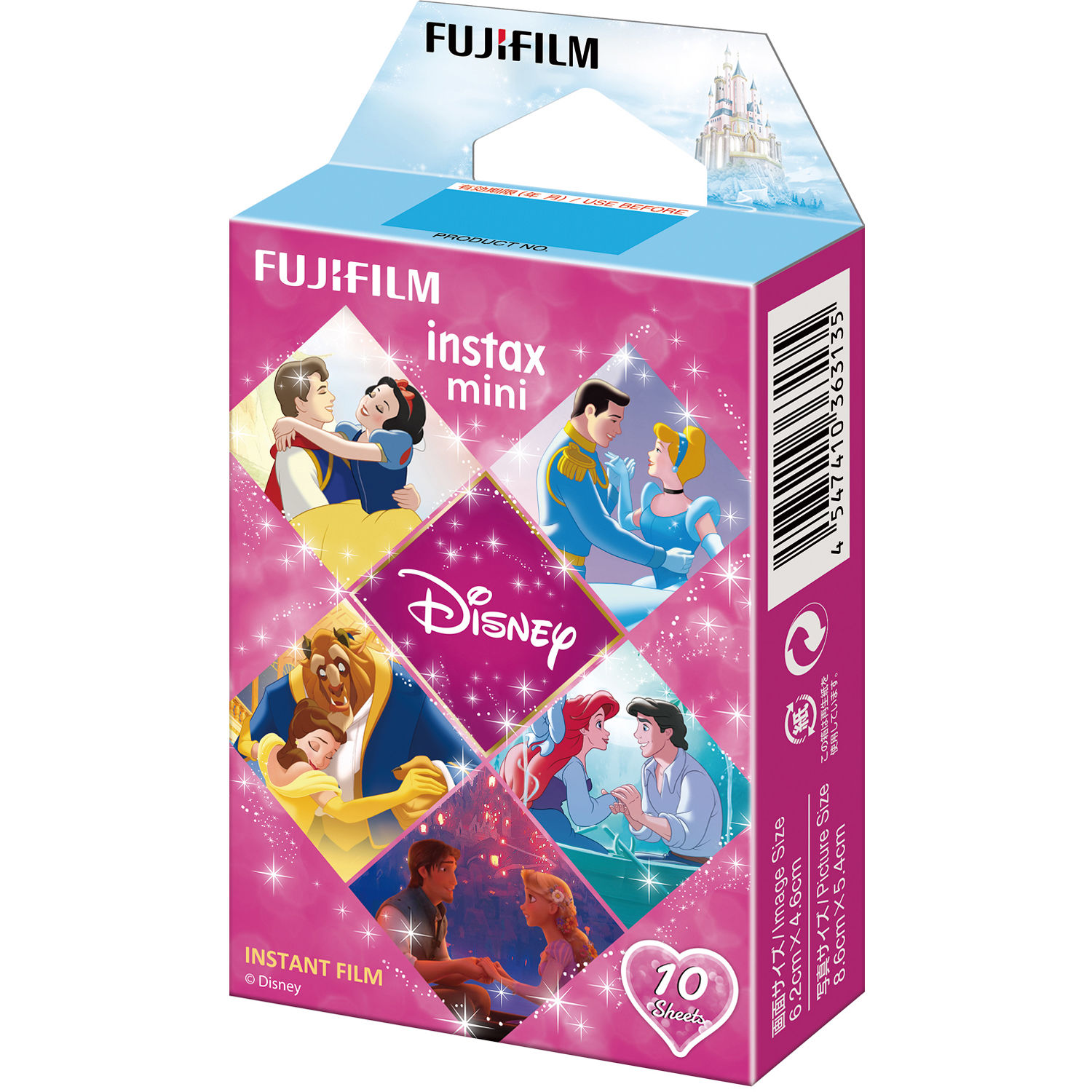 FUJIFILM INSTAX MINI Disney Princess Instant Film (10 Exposures)