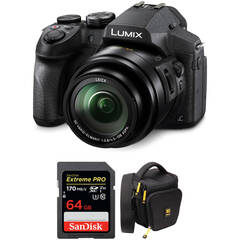 Panasonic Lumix DMC-FZ300 Digital Camera with Accessories Kit
