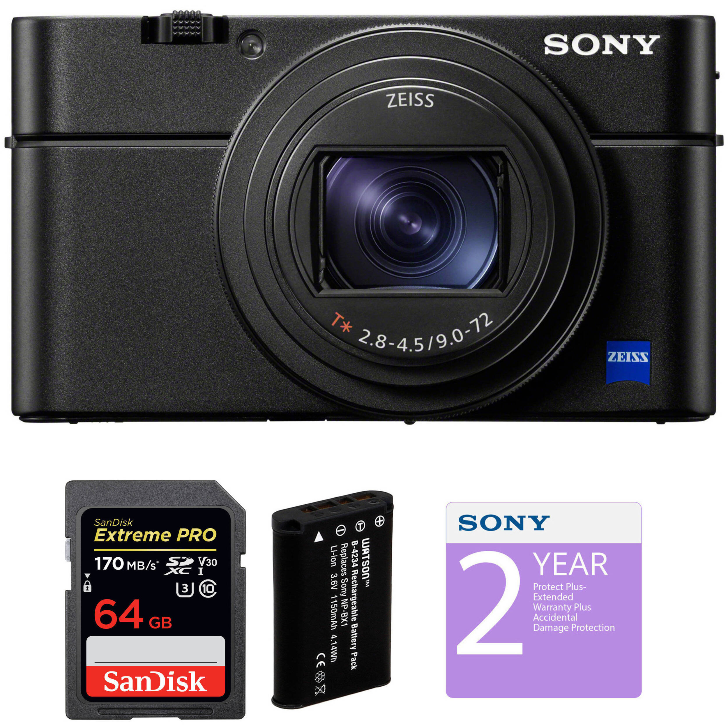 Sony Cyber-shot DSC-RX100 VII Digital Camera Deluxe Kit