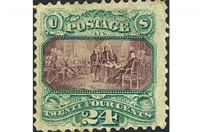 24c Declaration of Independence, 1869