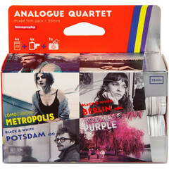 Lomography Analogue Quartet Mixed Film Pack with Keychain (35mm, 36 Exposures)
