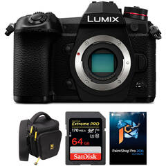 Panasonic Lumix G9 Mirrorless Camera with Accessories Kit