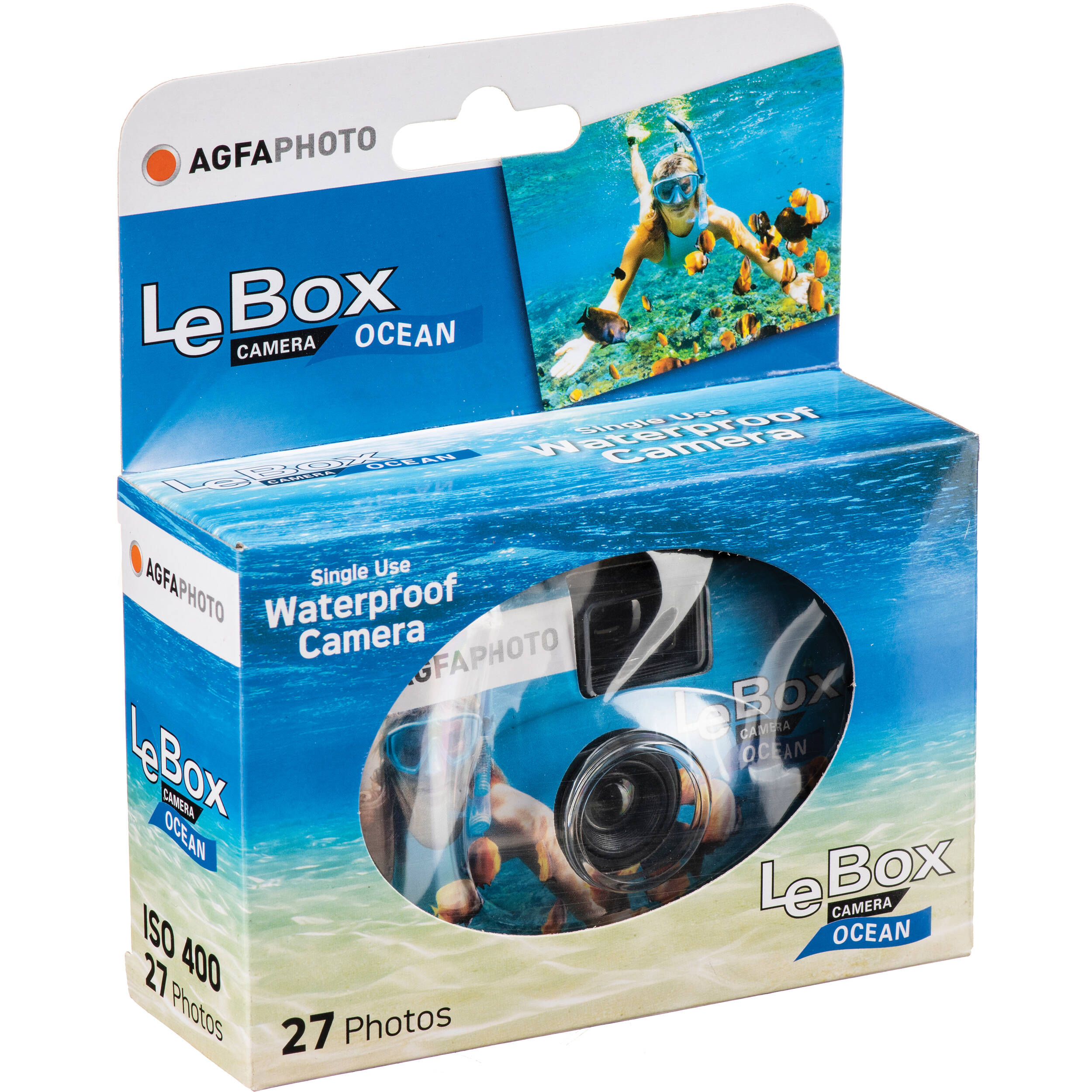 AgfaPhoto LeBox Ocean Waterproof Camera (27 Exposures)