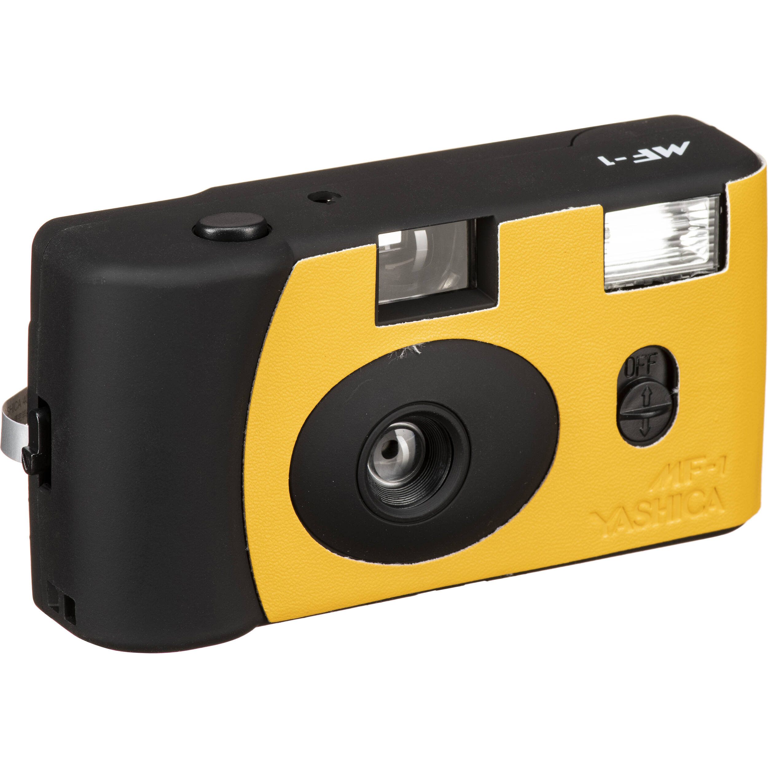 Yashica MF-1 35mm Film Camera (Black & Orange)