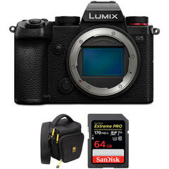 Panasonic Lumix S5 Mirrorless Camera with Accessories Kit