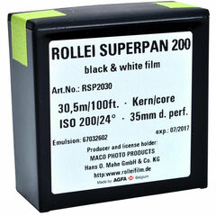 Rollei Superpan 200 Black and White Negative Film (35 mm Roll Film, 100')