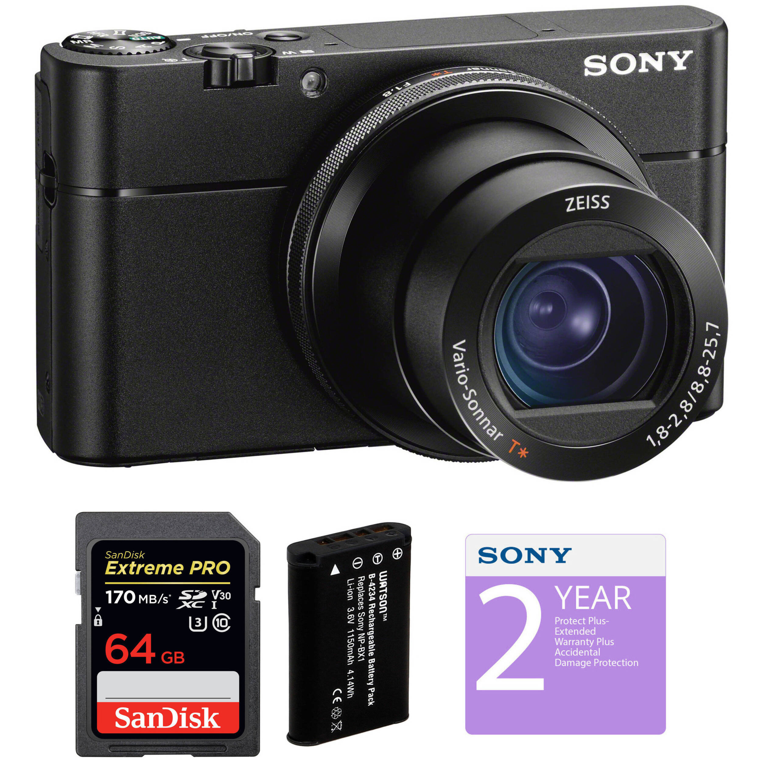 Sony Cyber-shot DSC-RX100 VA Digital Camera Deluxe Kit