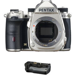Pentax K-3 Mark III DSLR Camera Body with Battery Grip Kit (Silver)