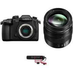 Panasonic Lumix GH5 Mirrorless Camera with 12-35mm Lens and Microphone Kit