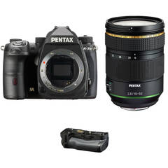 Pentax K-3 Mark III DSLR Camera with 16-50mm Lens and Battery Grip Kit (Black)