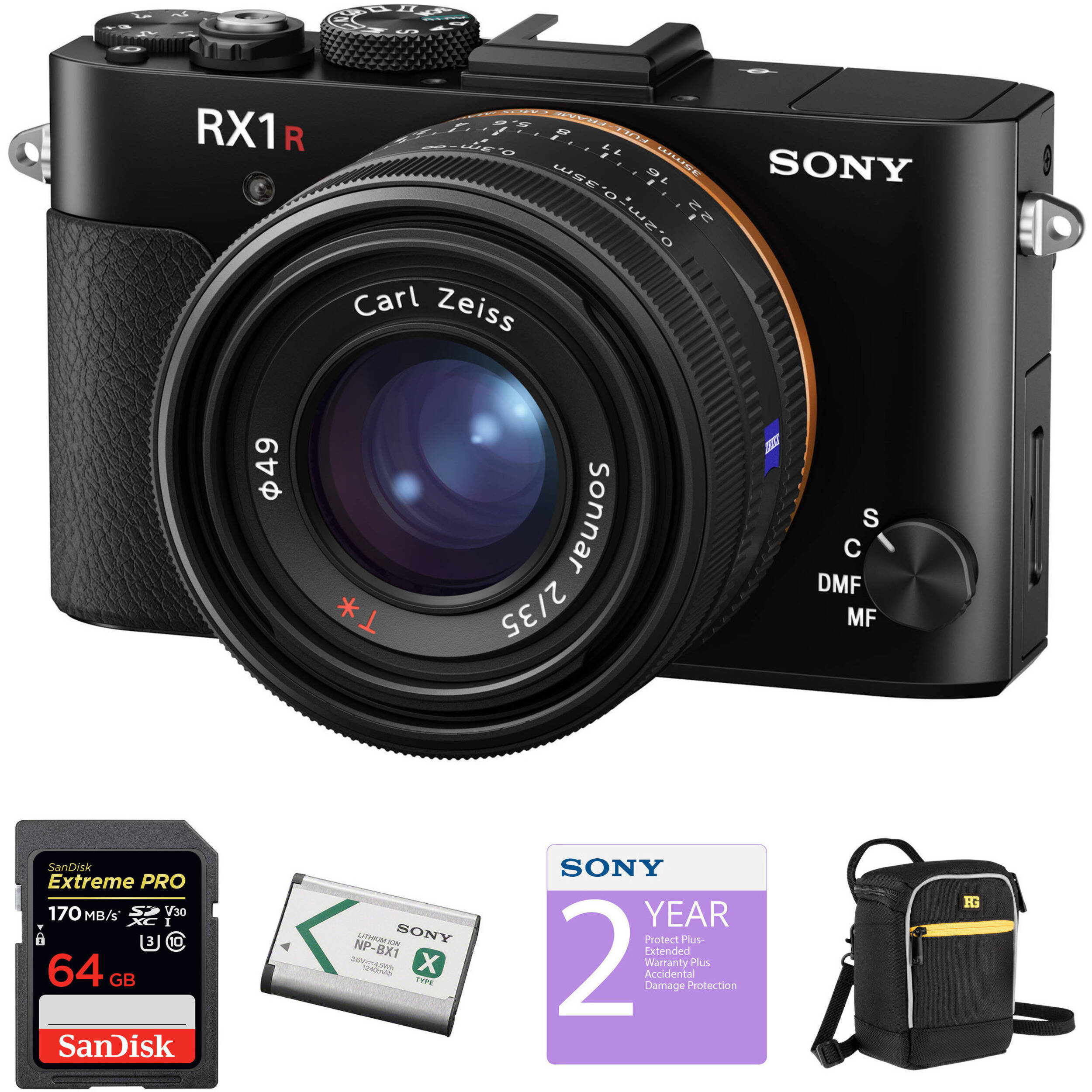 Sony Cyber-shot RX1R II Digital Camera Deluxe Kit
