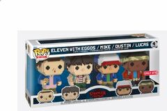 8-Bit Pop! - Eleven with Eggos, Pop! Mike, Pop! Dustin, Pop! Lucas 4-Pack - Stranger Things