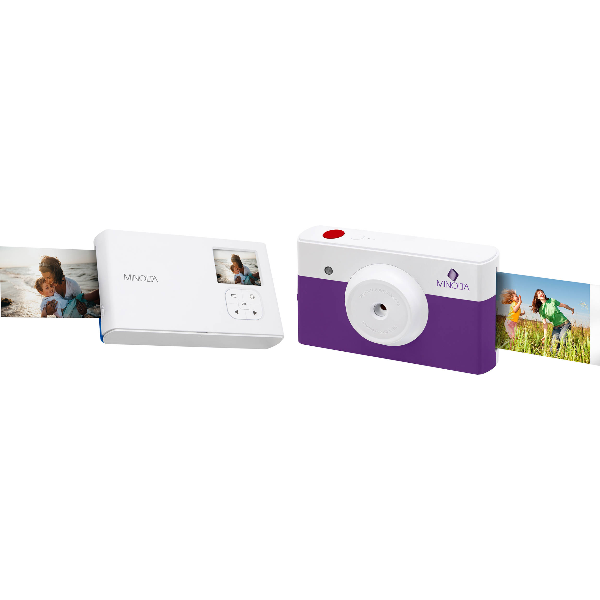 Minolta instapix MNCP10 Instant Print Digital Camera (Purple)