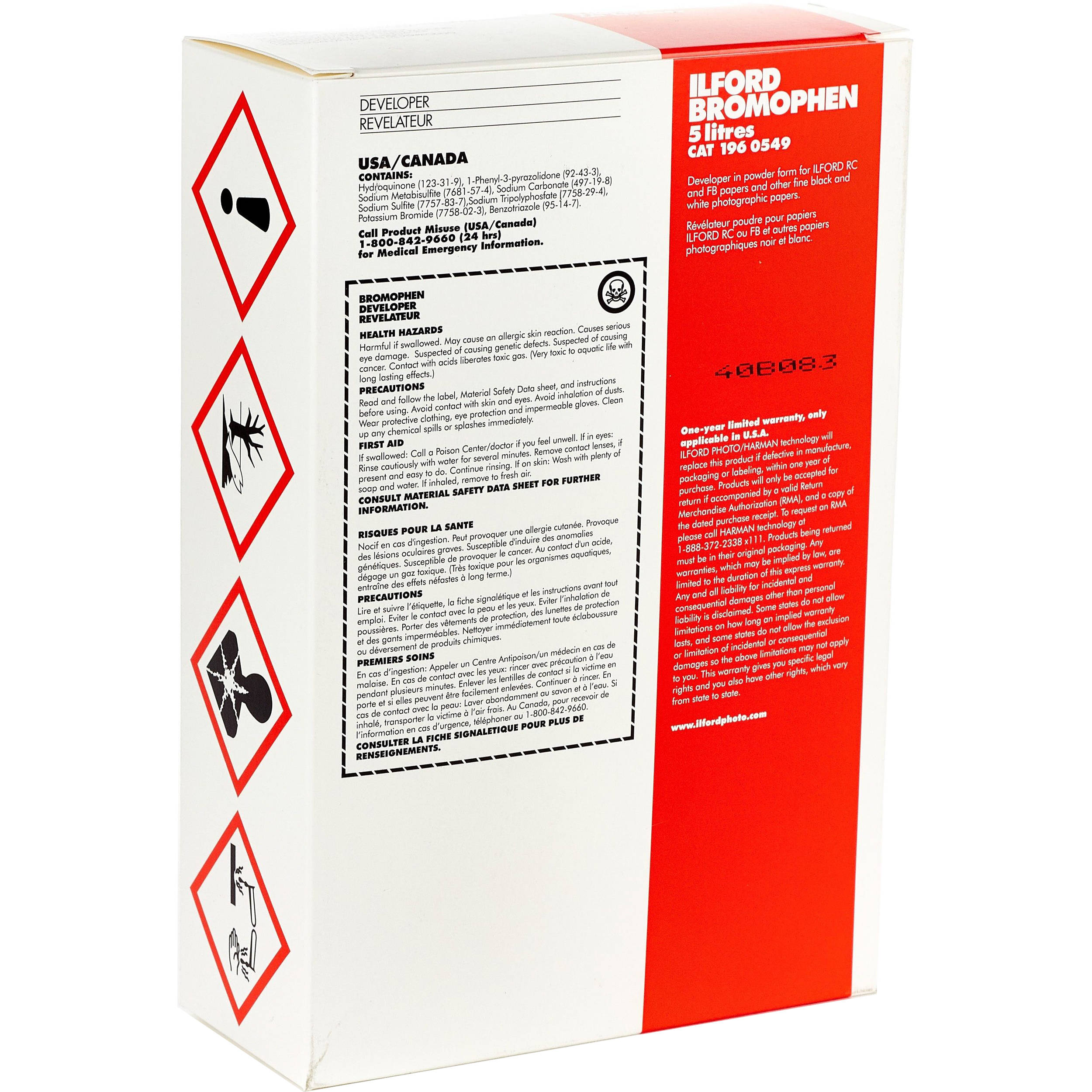 Ilford Bromophen Developer (Powder, Makes 5 Liters)