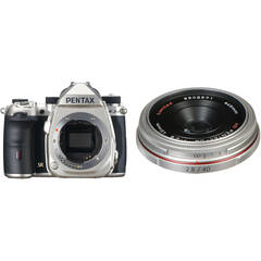 Pentax K-3 Mark III DSLR Camera with 40mm f2.8 Lens Kit (Silver)
