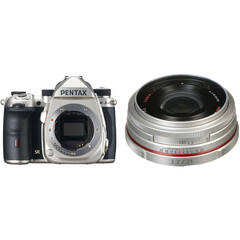 Pentax K-3 Mark III DSLR Camera with 21mm f/3.2 Lens Kit (Silver)