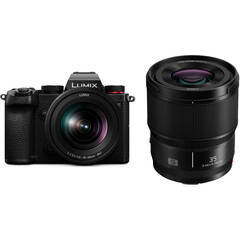 Panasonic Lumix S5 Mirrorless Camera with 20-60mm and 35mm Lenses