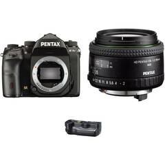 Pentax K-1 Mark II DSLR Camera with 35mm Lens and Battery Grip Kit