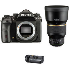 Pentax K-1 Mark II DSLR Camera with 85mm Lens and Battery Grip Kit