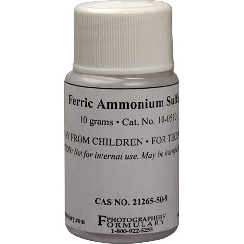 Photographers Formulary Ferric Ammonium Sulfate - 10 Grams