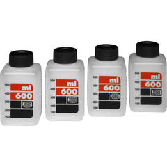 Jobo SKALED BOTTLES 600mL (4-Pack, White)