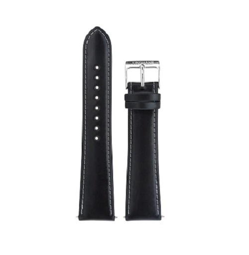 Junghans - 21mm Black Leather/42050-6255