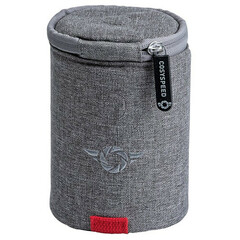 COSYSPEED Medium Lens Case (Steel Gray/Red)