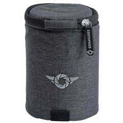 COSYSPEED Medium Lens Case (Charcoal Gray/Black)
