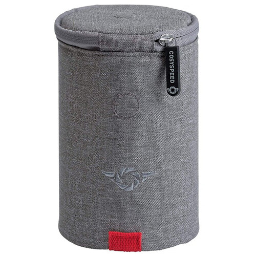 COSYSPEED Large Lens Case (Steel Gray/Red)