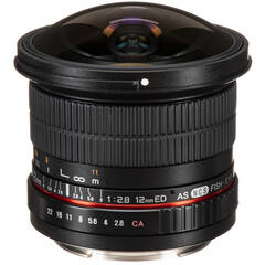 Samyang 12mm f/2.8 ED AS NCS Fisheye Lens for Canon EF Mount