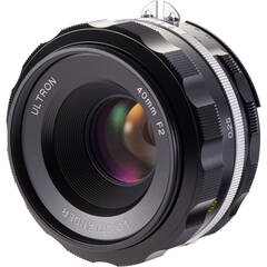 Voigtlander Ultron 40mm f/2 SL IIS Aspherical Lens for Nikon F (Black Rim)