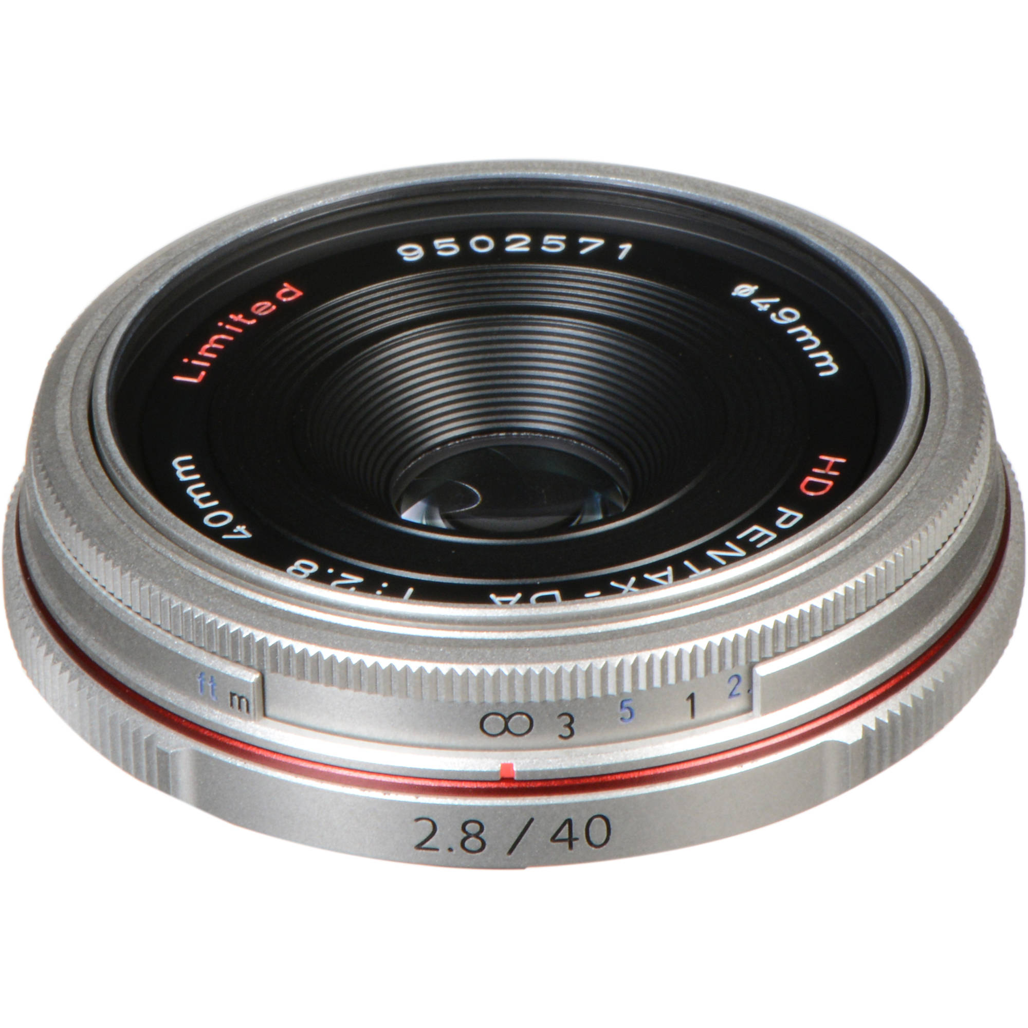 Pentax HD Pentax DA 40mm f/2.8 Limited Lens (Silver)