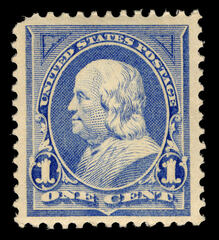 1-cent Franklin single