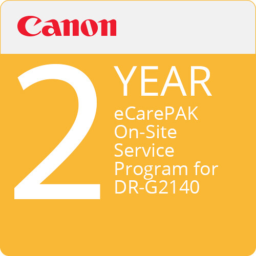 Canon 2-Year eCarePAK On-Site Service Program for DR-G2140