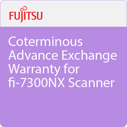 Fujitsu Coterminous Advance Exchange Warranty for fi-7300NX Scanner
