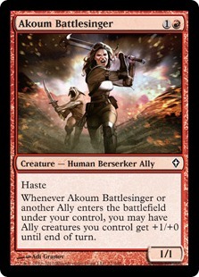 Akoum Battlesinger - Foil