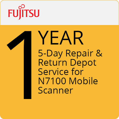 Fujitsu 1-Year Depot Service for N7100 Mobile Scanner