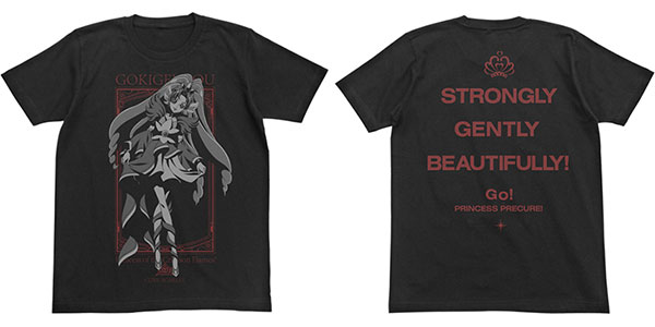 Go! Princess PreCure - Cure Scarlet T-shirt / BLACK - XL